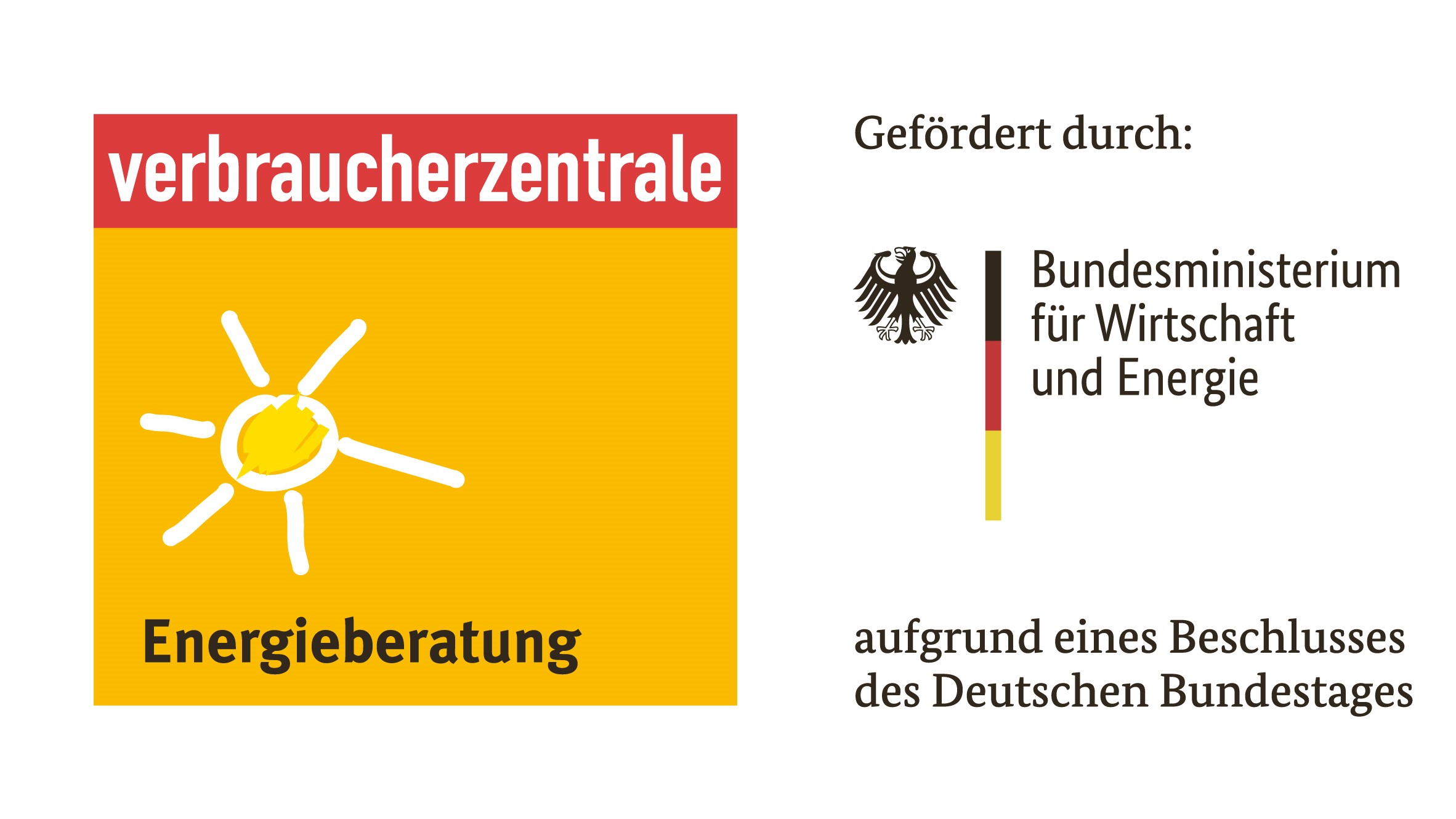 Logo und Förderhinweis Energieberatung