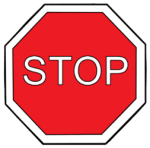 Grafik: Ein rotes Stopschild